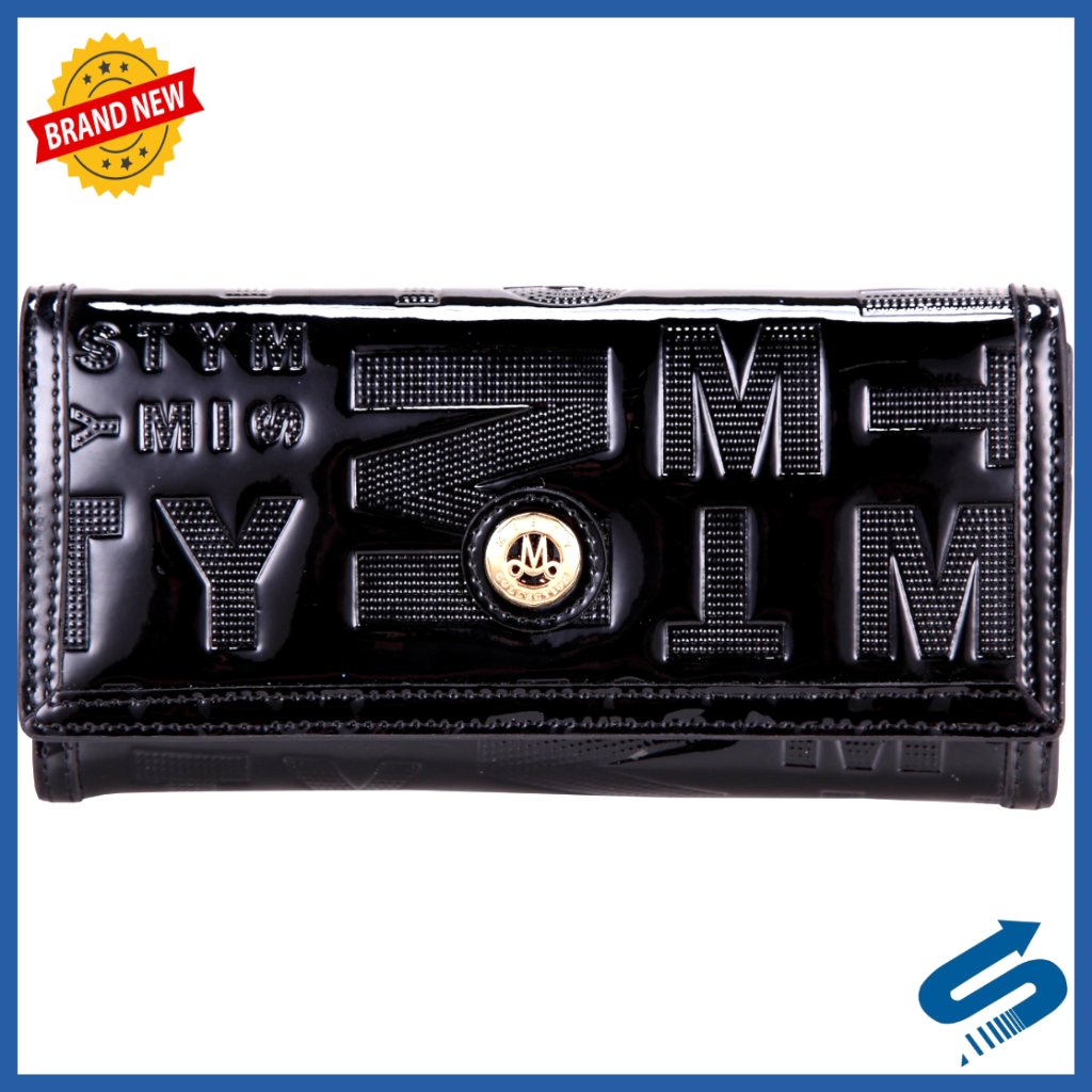 Italian Leather Long Wallet Clutch With Multiple Card Slots